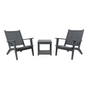 Ensemble de canapés d'extérieur en HDPE au design nordique moderne personnalisé pour balcon, maison d'hôtes, hôtel, jardin, villa, cour, mobilier d'extérieur - Product Image 1