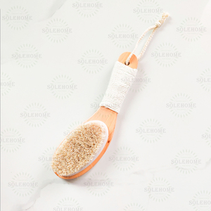 Cepillo para <span class=keywords><strong>baquetas</strong></span> <span class=keywords><strong>de</strong></span> madera <span class=keywords><strong>de</strong></span> loto <span class=keywords><strong>de</strong></span> crin <span class=keywords><strong>de</strong></span> 25cm, mango corto, cepillo para cuerpo seco, herramienta esencial <span class=keywords><strong>de</strong></span> limpieza trasera - Product Image 4