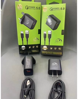 Chargeur USB universel tendance pour accessoires de téléphone, compatible Afrique, Royaume-Uni, UE, charge rapide, pour écouteurs Oraimo, téléphone portable Tecno, noir, 1m