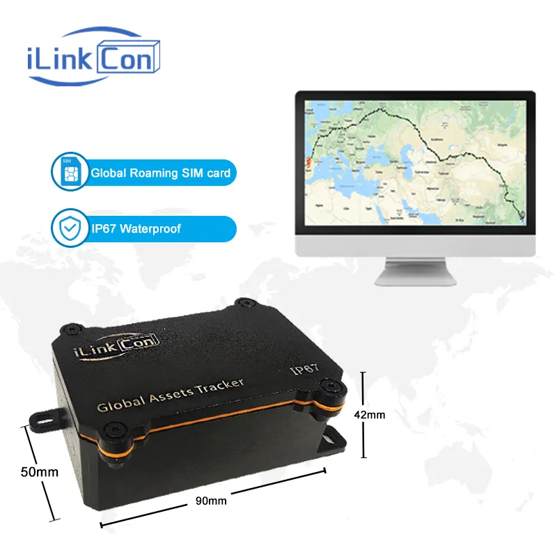 Ilinkcon 4g Global Asset Capteur de température Surveillance de l'environnement Dispositif de voiture Cargo Gps Tracker