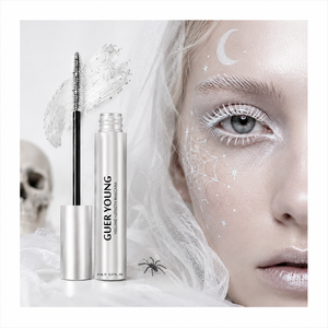 Mascara liquide blanc, formule à fibres volumisante et allongeante, vegan, waterproof, pour maquillage d'Halloween - Product Image 1