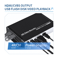 Decodificador de Video por Hardware UNISHEEN JM2650 4K H.265 RTSP RTMP UDP a HDMI CVBS con Control Remoto para Reproductor de Medios en Vivo