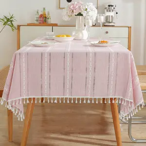 Pano de mesa luxuoso para decoração, estampa transfronteiriça conveniente com padrões de veado para uso de estudantes, estilo nórdico