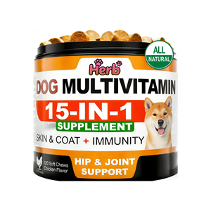 วิตามินและอาหารเสริมสำหรับสุนัข - บำรุงสุขภาพข้อต่อ - เสริมภูมิคุ้มกัน - ความคล่องตัว - พลังงาน - ระบบทางเดินอาหาร - ผิวหนัง - Product Image 1