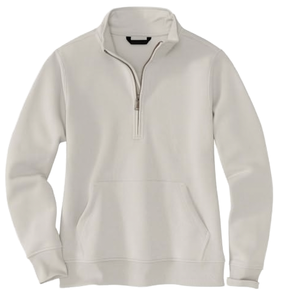 Custom Design Cotton Polyester <b>Mens</b> Quarter Zip <b>Pullover</b> Stand Long Sleeve Sweatshirt Loose Pockets Relaxed Fit Winter Warm Wear - Product Image 1