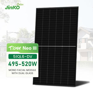 जिंको दर्द सौर n-प्रकार बाघ नव 3.0 51ql6-dv सौर पैनल 495w 500w 505w 510w 515w 520w मोनो फेशियल डुअल ग्लास पीवी मॉड्यूल - Product Image 1