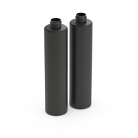 Oferta Especial en Existencia: Botellas de Champú de 300 ml, Envases Cosméticos Vacíos con Tapa de Rosca, Forma Cilíndrica, HDPE Negro