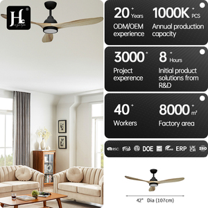 Modern 42/60/70 inch DC motor <b>ceiling</b> fan with lightweight solid wood blades, household 6-speed <b>remote</b> <b>control</b> - Product Image 4