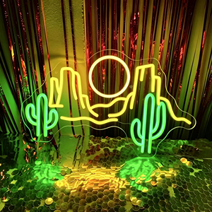<b>Neon</b> LED <b>Sign</b> DJ Turntable With Headphones Pink Yellow Green Waterproof IP65 Mounted Bar Decor 3000K Warm <b>Light</b> - Product Image 3