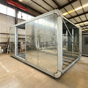 Cabañ<span class=keywords><strong>a</strong></span> Prefabricada <span class=keywords><strong>de</strong></span> Lujo Tipo Apple <span class=keywords><strong>de</strong></span> 20 pies, Villa Móvil con Puertas Plegables y Cocina Modular para Resort y <span class=keywords><strong>Alquiler</strong></span> Vacacional - Product Image 5