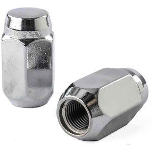 Écrous de roue chromés M12x1.5 <span class=keywords><strong>19</strong></span> taille hexagonale L35 couvercle d'écrou de roue hexagonal chromé pour camion - Product Image 1