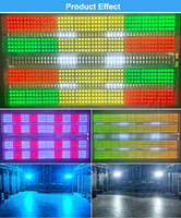 MEGA PRO LITES IP65 Éclairage stroboscopique LED RGB+W G10 étanche 800W, projecteurs à haut CRI 90, DMX extérieur pour DJ, discothèque, concert