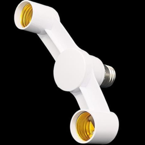 2 trong 1 ánh sáng ổ cắm Splitter Adapter bóng đèn E27 đầu kép giữ đèn chuyển đổi ánh sáng ổ cắm E27 đèn ổ cắm <span class=keywords><strong>Extender</strong></span> - Product Image 1