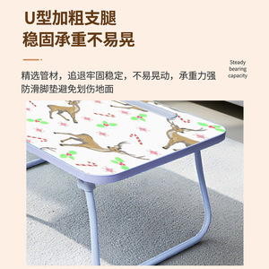 Custom Folding Bed Table 50x30x26 Cm For Kids Contemporary Design Foldable Panel Material Square Shape - Product Image 5