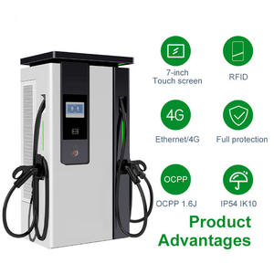 Stazione di ricarica DC EV Sixpence Three-Gun 120-360kW 1000VDC a pavimento con CCS1/CCS2/<span class=keywords><strong>GBT</strong></span>/Chademo OCPP1.6J, nuovo cavo da 5M, 12 mesi di garanzia - Product Image 2