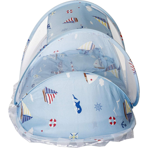 Mosquitera portátil biónica antipresión para cuna de bebé, cama plegable para recién nacido, poliéster tejido ecológico, a prueba de niños, con estampado animal - Product Image 3