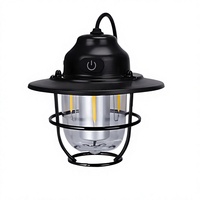 Lanterne de camping d'extérieur en stock, étanche IPX4, LED à éclairage longue durée, intensité réglable en continu, rechargeable, pour pique-nique
