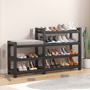 <strong>Shoe</strong> Rack <strong>Bench</strong> Stackable <strong>Shoe</strong> Rack Organizer 5 Tier <strong>Shoe</strong> <strong>Storage</strong> with Cushioned Seats for Entryway <strong>Hallway</strong> Living Room - Product Image 5
