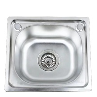 Évier de cuisine moderne en acier inoxydable 304, à cuve unique, à encastrer sous plan, évier profond épaissi, antirouille, facile à nettoyer