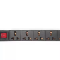 Monti erbare Steckdosen leiste mit 8 Steckdosen und Ein/Aus-Schalter-6,56Ft Verlängerung kabel und Schraub buchse für Wand steckdosen