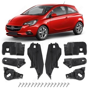 Kit de réparation de phares Opel Vauxhall Corsa E 2014-2018, clips de fixation, vis, matériau ABS - Product Image 1