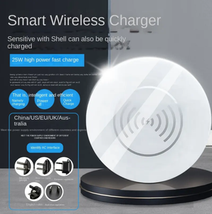 25W Embedded Wireless Charging Furniture ABS Bedside Table 60 Holes Fast Charging Hidden Wireless <strong>Charger</strong> Electrical Plug - Product Image 3