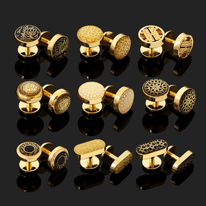 Kunshuo Knoop Fabriek Baju Melayu Knoop Shirt Kleding Shirt <span class=keywords><strong>Custom</strong></span> Merk Logo Metalen Malay Ronde Knop Voor Baju Melayu - Product Image 1