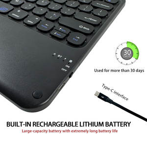 คีย์บอร์ดไร้สาย Tasso CK005 รุ่นใหม่ ขนาด 12.9 นิ้ว สำหรับแท็บเล็ต พลาสติก สวิตช์แบบกรรไกร เชื่อมต่อผ่าน USB <span class=keywords><strong>3.0</strong></span> พร้อมทัชแพด ไฟ RGB รองรับ iPad/<span class=keywords><strong>iPhone</strong></span>/PC - Product Image 2