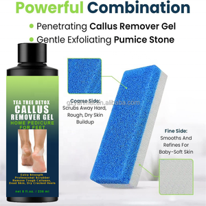 Exfoliante de cáscara de aceite de árbol de té para pedicura en casa, removedor de callos de pies, talón agrietado, células muertas, Gel exfoliante, depurador de piedra pómez - Product Image 3