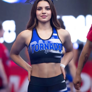 Tenues de <span class=keywords><strong>cheerleading</strong></span> pour compétition All Star, noires et brillantes, pour filles, vêtements d'entraînement de <span class=keywords><strong>cheerleading</strong></span> - Product Image 4
