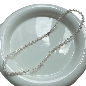 Collier en perles d'eau douce de luxe haut de gamme 2025, couleur bonbon, chaîne de clavicule en argent 925, sensation de luxe léger - Product Image 5