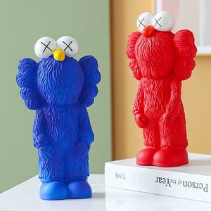 En stock : <span class=keywords><strong>Figurine</strong></span> Street <span class=keywords><strong>KAW</strong></span> en vinyle, tirelire DIY, poupée à colorier blanche faite à la main, jouet, statues en résine tendance - Product Image 2