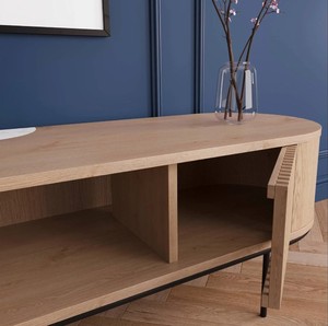 Mobile TV in Legno Scandinavo Moderno 2026, Ecologico, con <span class=keywords><strong>Dimensioni</strong></span> Regolabili, Arredamento per Soggiorno - Product Image 2
