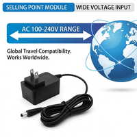 Adaptateur universel 100-240V AC DC, transformateur 12V 0,5a 6W, adaptateur d'alimentation, prise US, alimentation pour routeur, moniteurs LCD