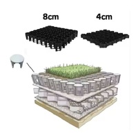 Grille de stabilisation de voie en géogrille plastique HDPE PP noire robuste pour parking et usage véhicule