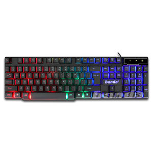 104 touches rougeoyantes claviers filaires USB universels Teclado RGB Clavier <span class=keywords><strong>De</strong></span> Gamer Pour Pc clavier <span class=keywords><strong>de</strong></span> jeu pour ordinateur portable - Product Image 1