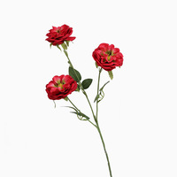 Bunga Mawar Peony Buatan Tangan Modern dari Sutra Sheng Shi Hua Kai untuk Dekorasi Pernikahan, Rumah, Meja Kopi, Latar Belakang Meja Makan, dan Dinding Bunga