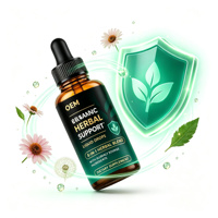 Gouttes liquides de soutien aux herbes 8-en-1 Marque Blanche OEM ODM Naturel Échinacée Pissenlit Immunité Antioxydant Végétalien 60ml Fabricant