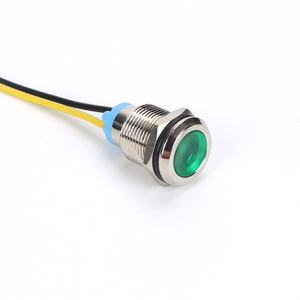 Voyant industriel de signalisation d'émission d'acier inoxydable de jambe soudée par 12mm - Product Image 2