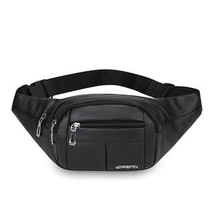 Sac de Poitrine Homme JINGPIN en Cuir PU Noir – Sac Bandoulière Décontracté et Durable pour Tous les Jours – Été 2025 - Product Image 1