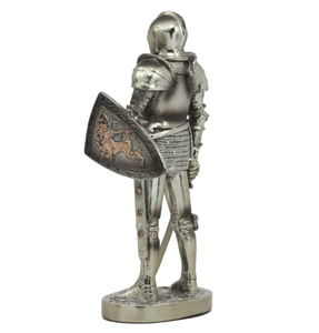 Ebros armadura Medieval estatua 7 "de alto <span class=keywords><strong>valiente</strong></span> espadachín <span class=keywords><strong>valiente</strong></span> León Caballero estatuilla - Product Image 3