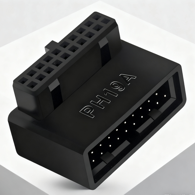 USB 3.0 19pin 20pin Socket Adapter Angled 90 Degree for Desktop Computer Motherboard Internal Header USB3.0 19/20P Plug
