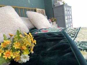 Tùy chỉnh 5kg 6kg 7kg 8kg đôi kích thước 1ply 2ply nổi in đồng bằng minky raschel lông cừu ném chăn cho mùa đông - Product Image 3