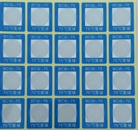 Étiquette adhésive personnalisée, papier irréversible, résistant à l'eau et à l'huile, indicateur de température sensible à la chaleur, BCW1-70C, changement de couleur thermique