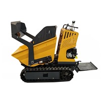 Mini-dumper sur chenilles hydrauliques, véhicule de transport auto-déchargeur