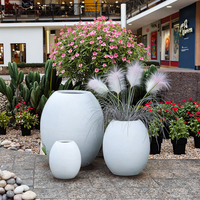Pots de fleurs en argile fibreuse multicolores les plus vendus, écologiques, pour jardin extérieur, avec trous de drainage
