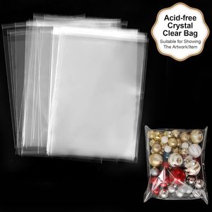 Paquete de 100 Bolsas de Plástico Transparente sin Ácido para Impresiones Artísticas/Fotos/Molduras/Pósters de 12x16, 12 2/5″ x 16″ - Product Image 4
