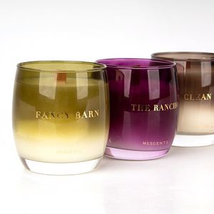 เทียนหอมแก้วไล่เฉดสีหรูหรา Fancy Barn พร้อมไส้เทียนไม้และบรรจุภัณฑ์กล่อง - Product Image 6