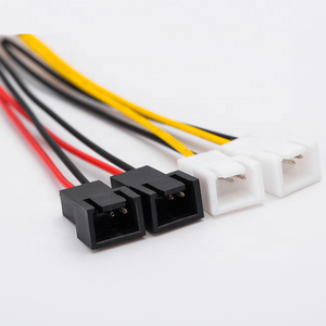 Hot Sale <b>Computer</b> <b>Fan</b> D Port 4Pin 1 to 4 3Pin 4P to Motherboard Two Speed 12V Speed Control Converter Cable - Product Image 4