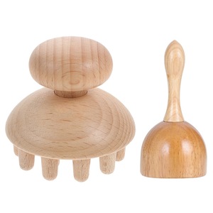 Rouleau de <span class=keywords><strong>massage</strong></span> dorsal en bois de haute qualité, fabrication OEM, 6 outils - Product Image 4